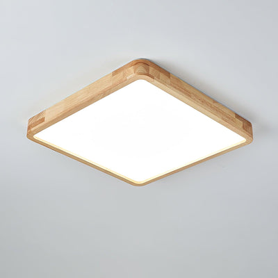 Aldalaya Ceiling Light Wooden Geometric LED
