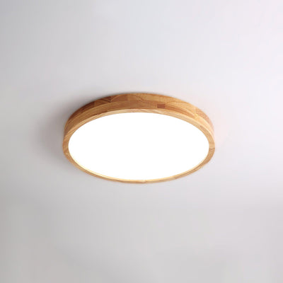 Aldalaya Ceiling Light Wooden Geometric LED