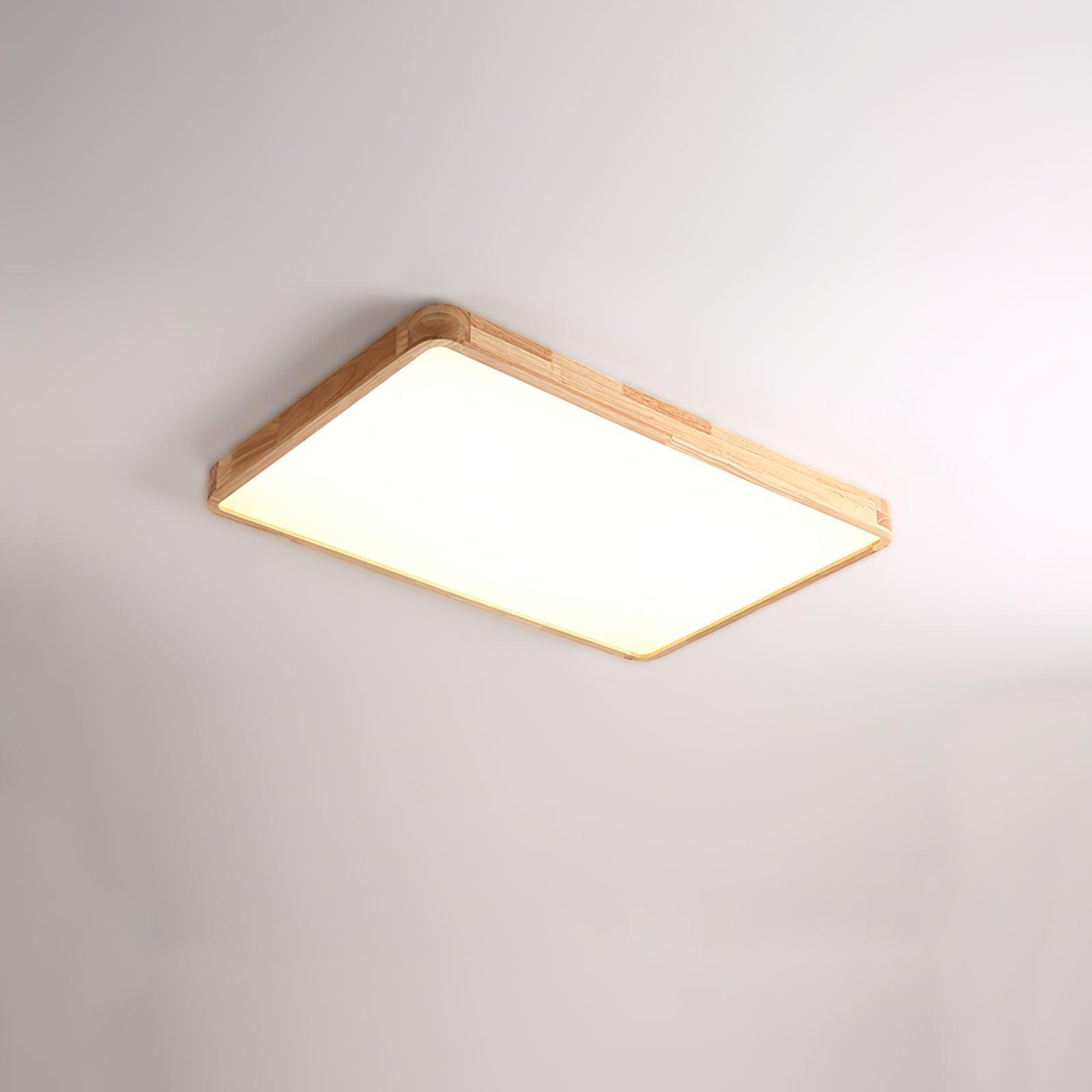 Aldalaya Ceiling Light Wooden Geometric LED