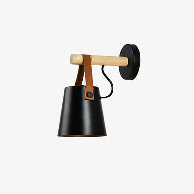 Virixon Wood Leather Wall Lamp