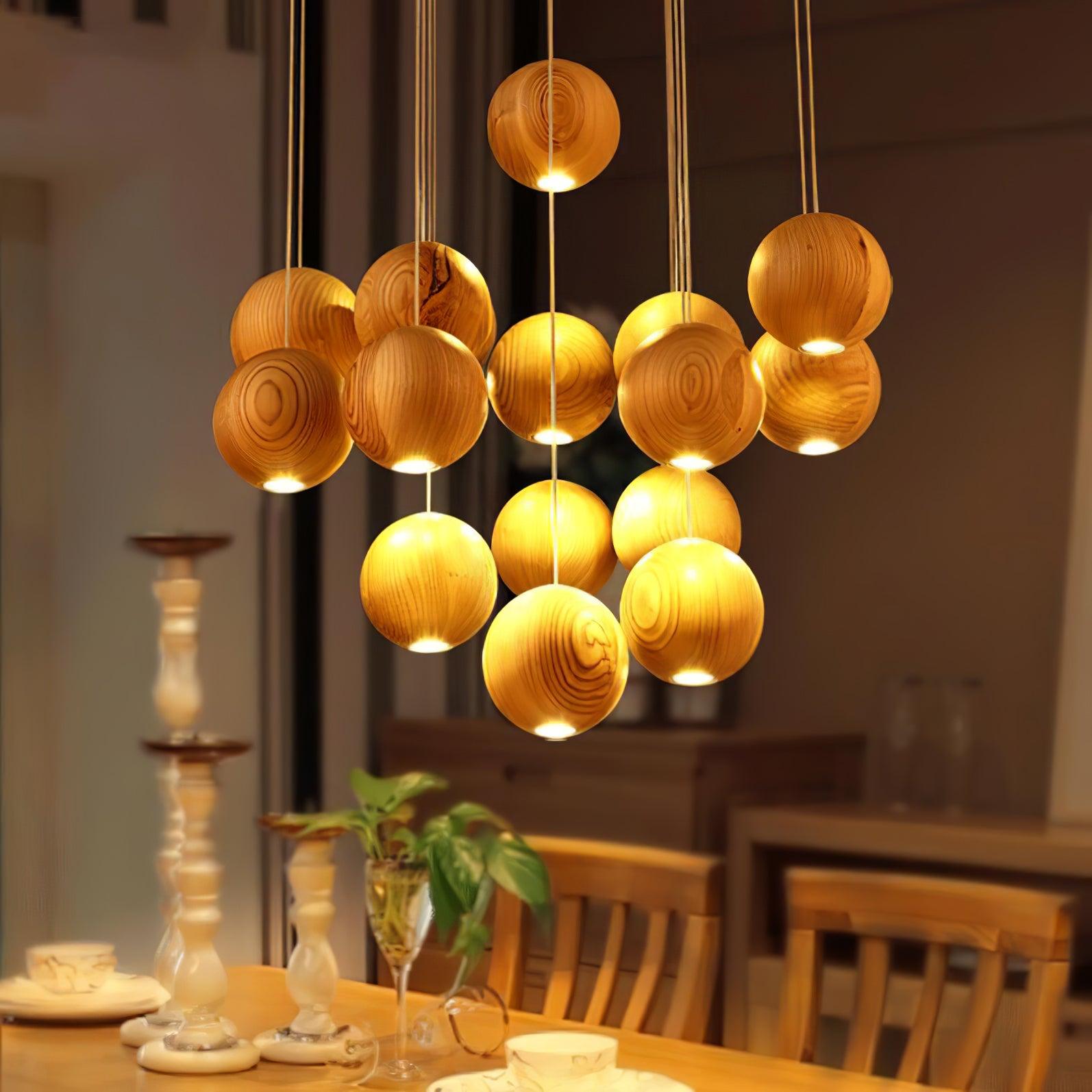Orbwood Cluster Pendant Light