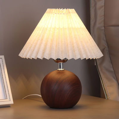 Zesilon Wooden Ball Table Lamp