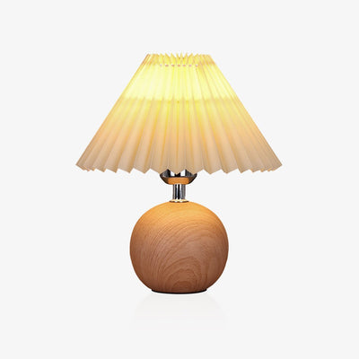 Zesilon Wooden Ball Table Lamp