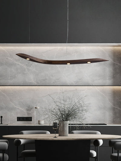 Queral Flow Minimalist Wood Pendant Lamp