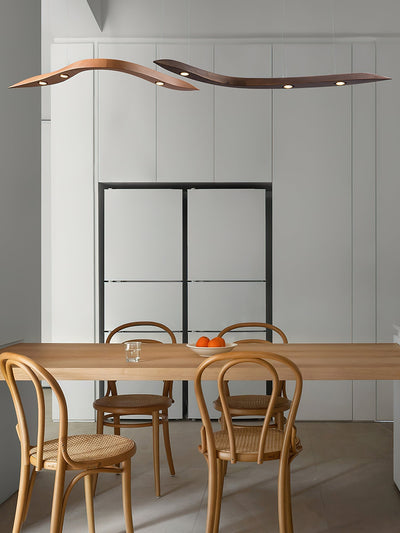 Queral Flow Minimalist Wood Pendant Lamp