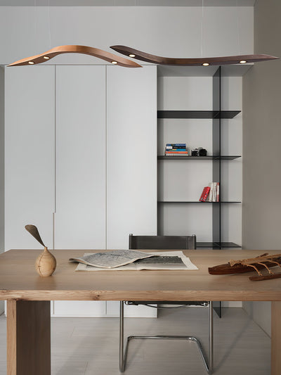 Queral Flow Minimalist Wood Pendant Lamp
