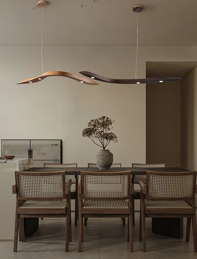 Queral Flow Minimalist Wood Pendant Lamp