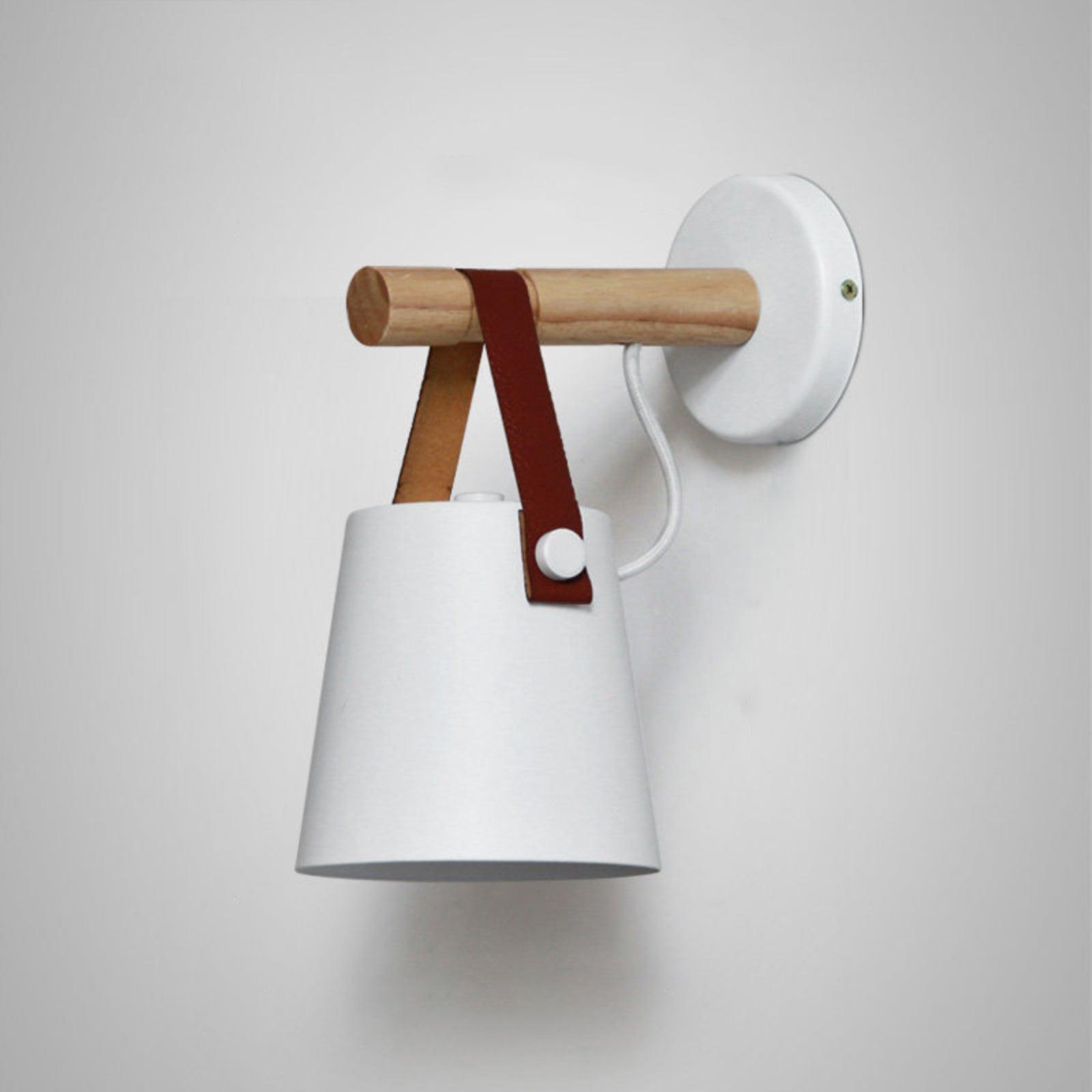 Virixon Wood Leather Wall Lamp