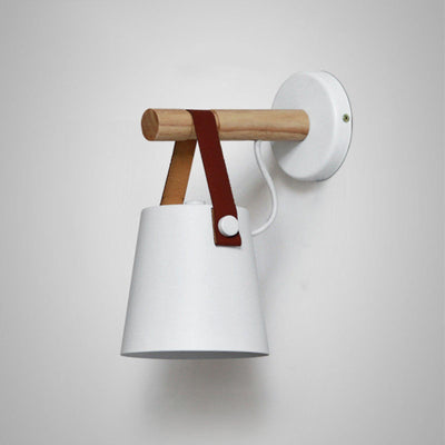Virixon Wood Leather Wall Lamp