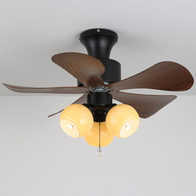 Rinania Vintage Wood Ceiling Fan Light