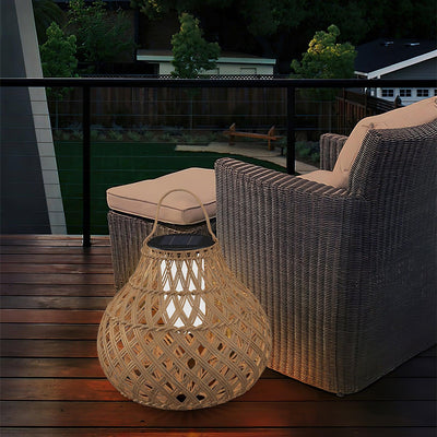 Isenor Woven Sphere Lantern Outdoor Lamp