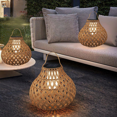 Isenor Woven Sphere Lantern Outdoor Lamp