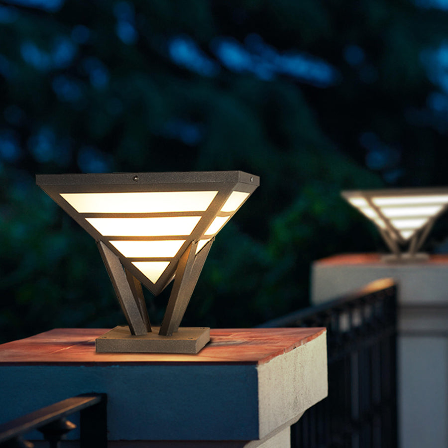 Mary Geometric Modern Metal Outdoor Light