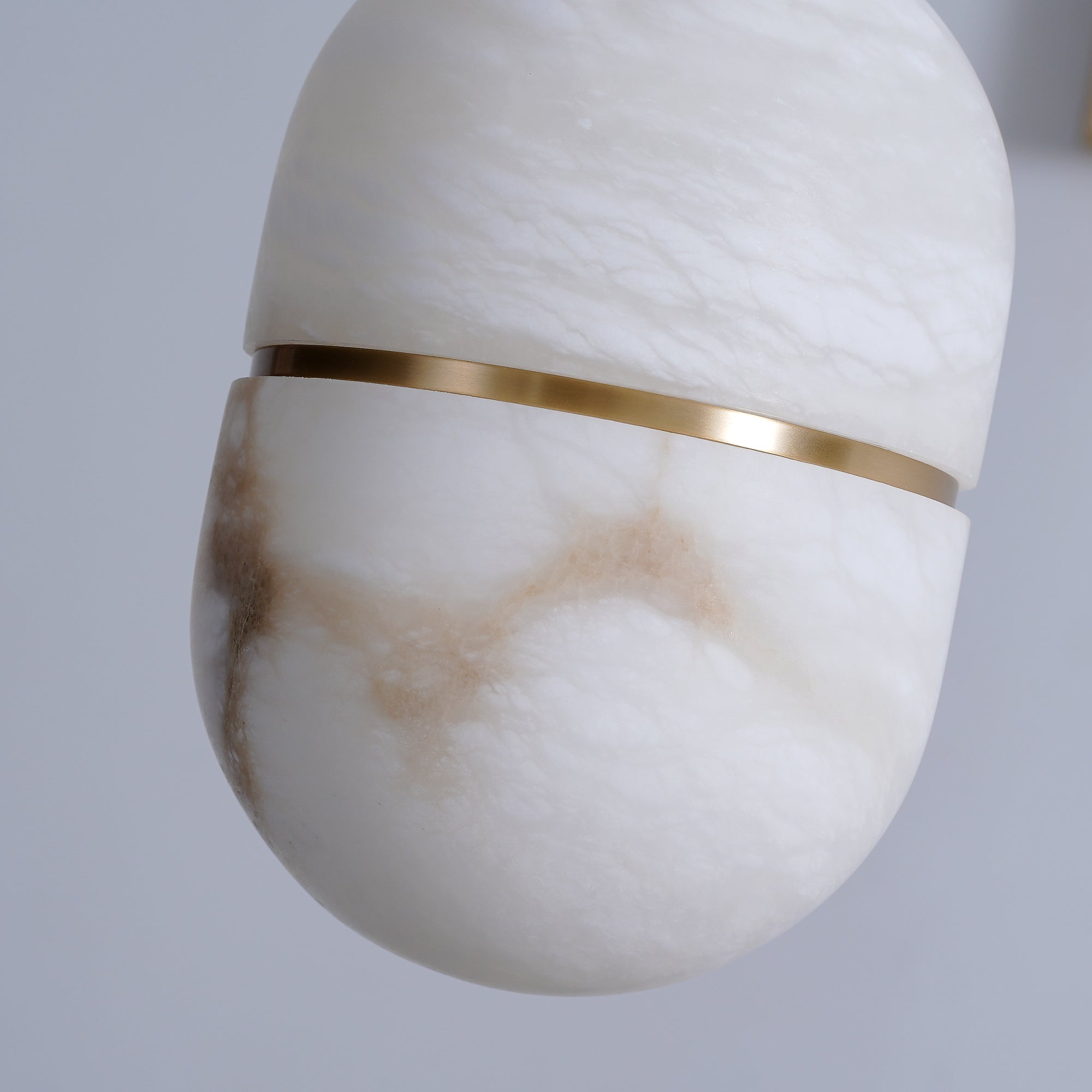 Satatr Alabaster Pendant Light Capsule-shaped