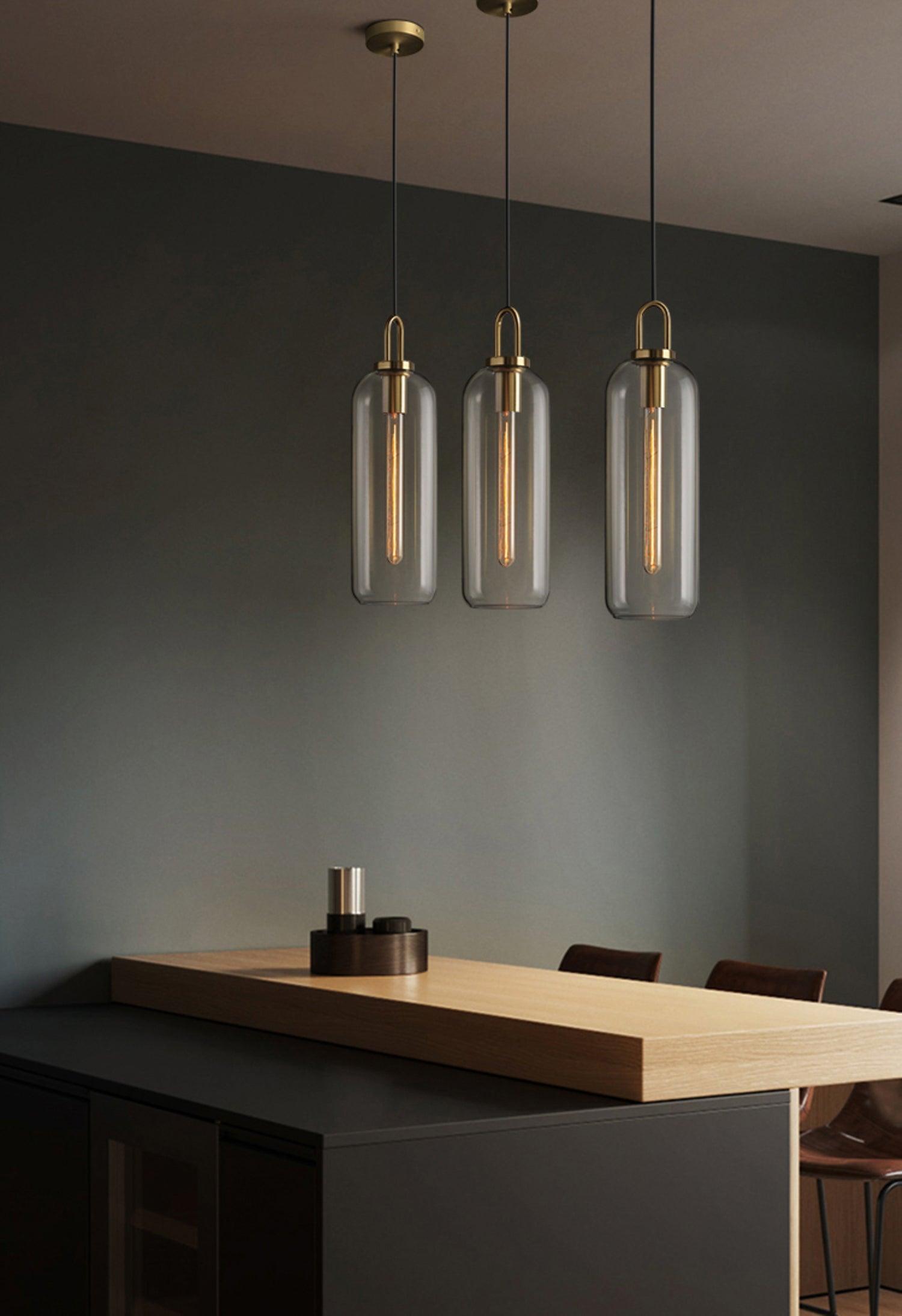 Sevelo Pendant Lamp Frosted Glass Swag Adjustable