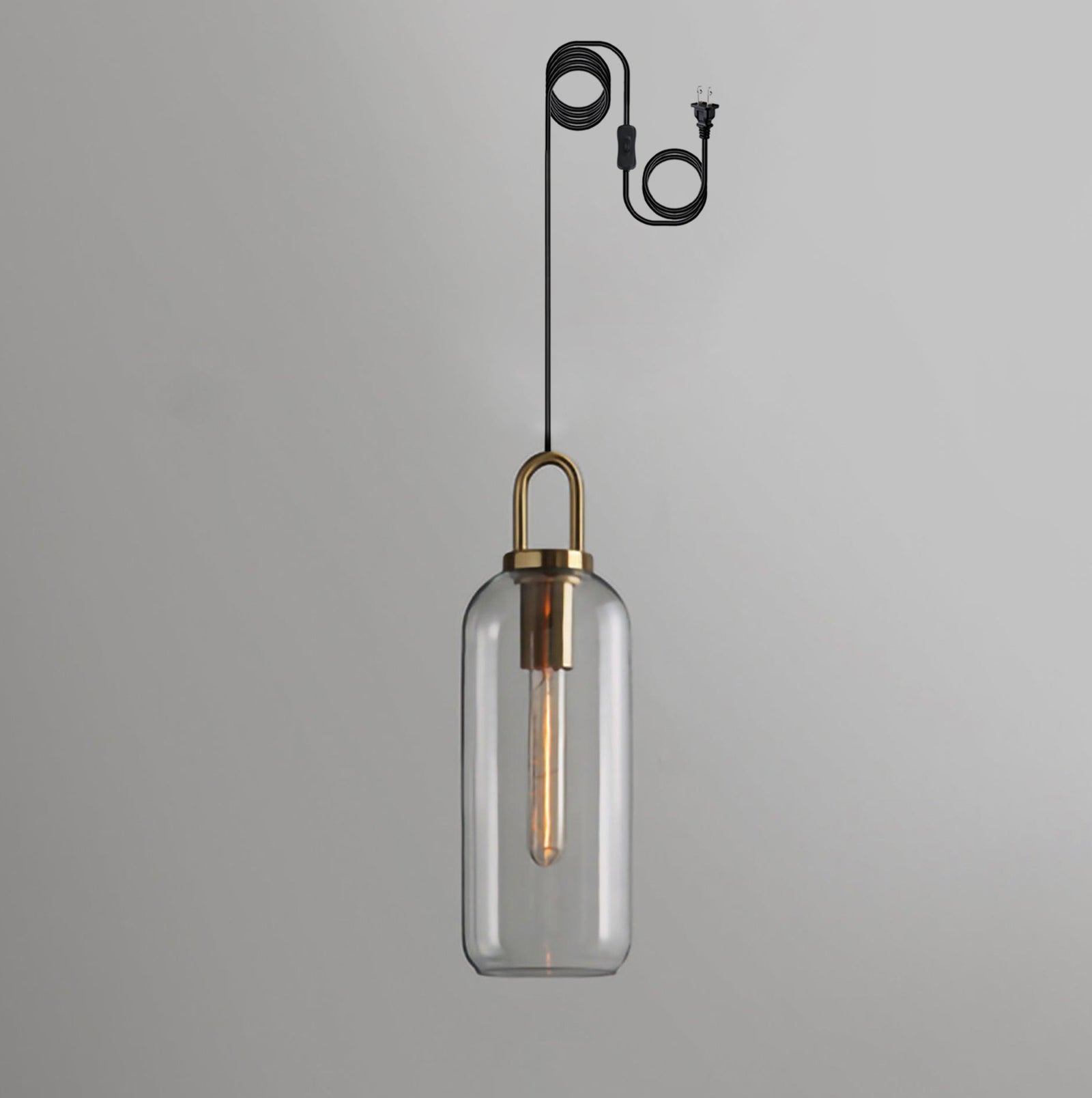 Sevelo Pendant Lamp Frosted Glass Swag Adjustable