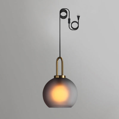 Sevelo Pendant Lamp Frosted Glass Swag Adjustable