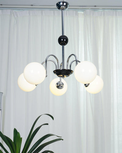 Halion Chandelier Rod Frame and White