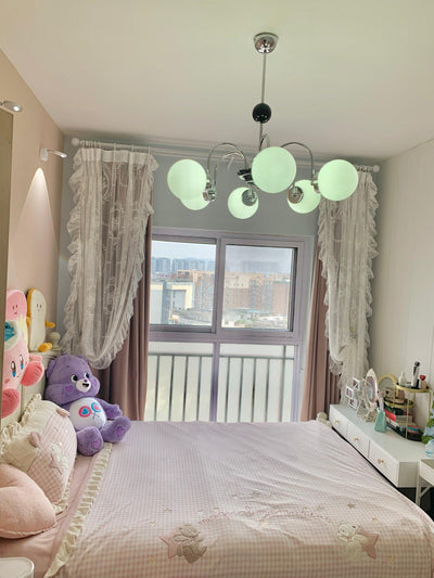 Halion Chandelier Rod Frame and White