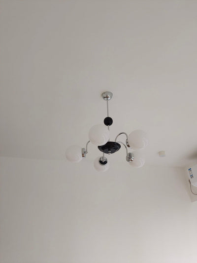 Halion Chandelier Rod Frame and White