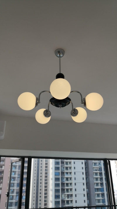 Halion Chandelier Rod Frame and White