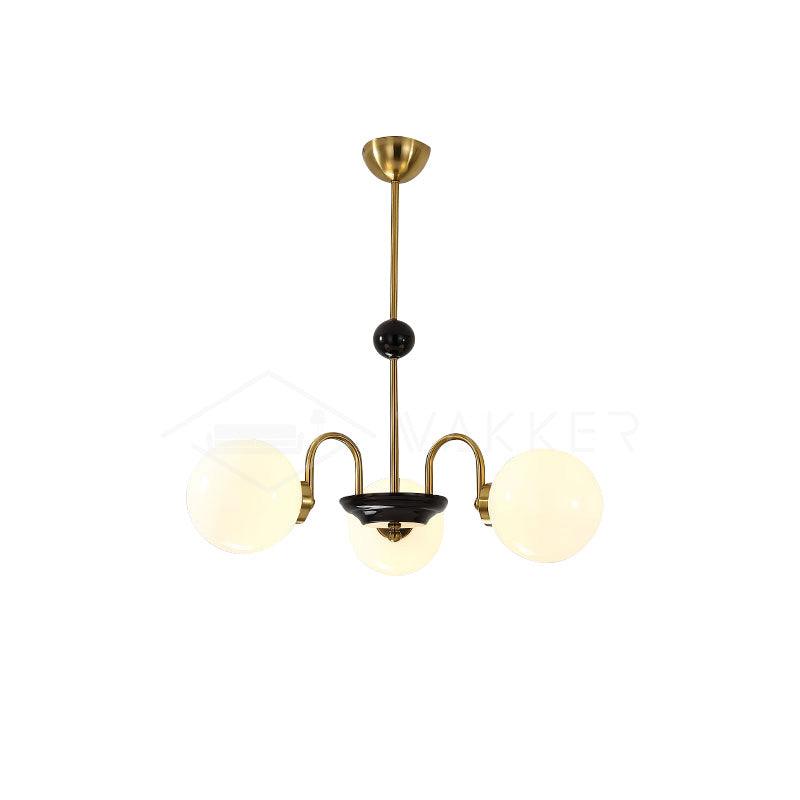 Halion Chandelier Rod Frame and White