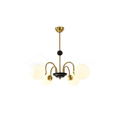 Halion Chandelier Rod Frame and White