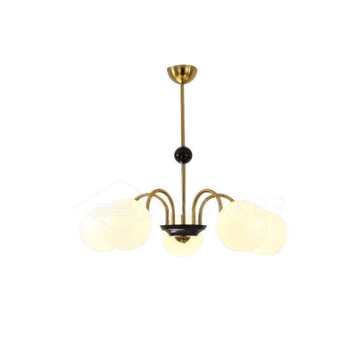Halion Chandelier Rod Frame and White
