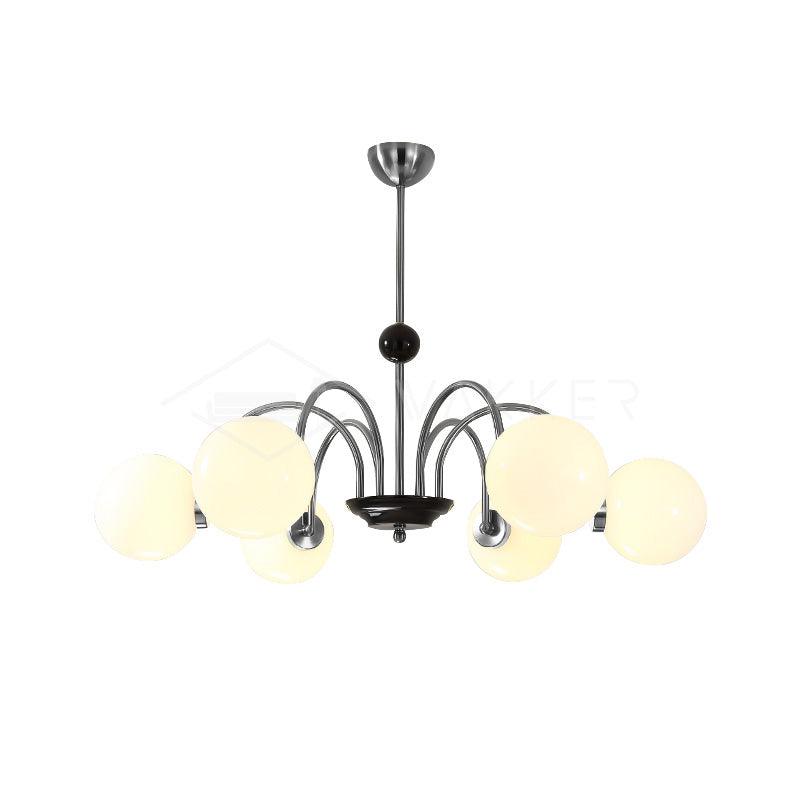 Halion Chandelier Rod Frame and White