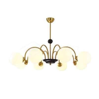 Halion Chandelier Rod Frame and White