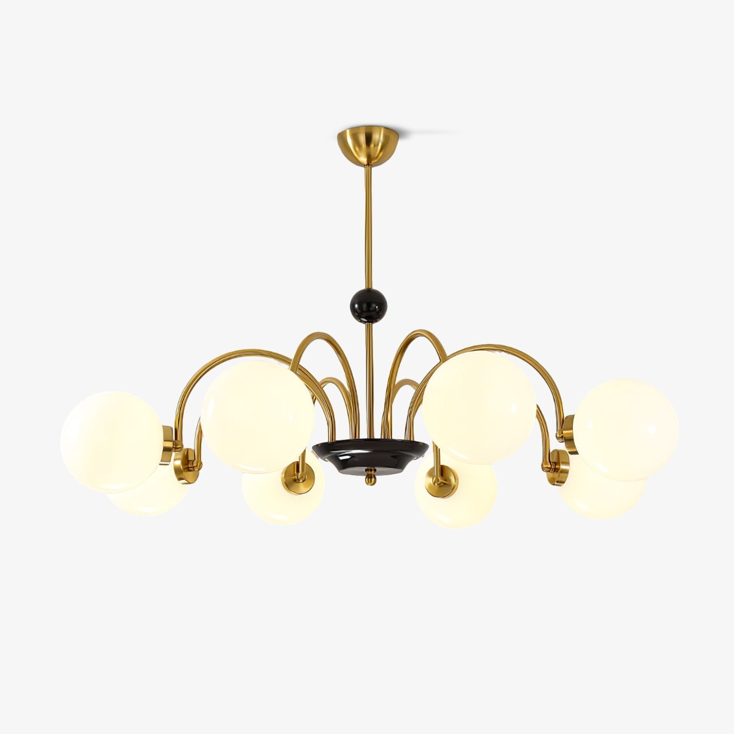 Halion Chandelier Rod Frame and White