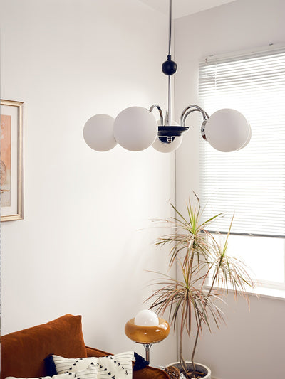 Halion Chandelier Rod Frame and White
