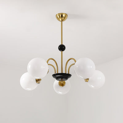 Halion Chandelier Rod Frame and White