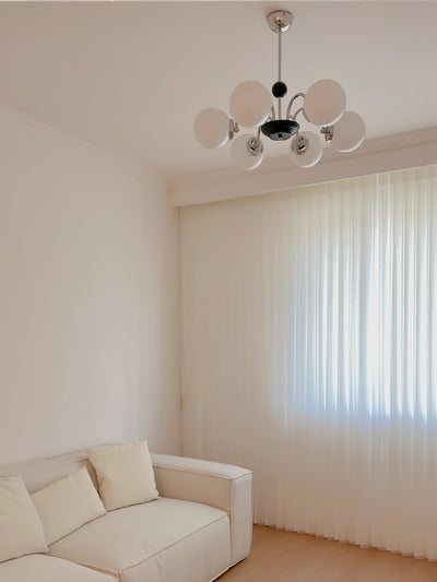 Halion Chandelier Rod Frame and White