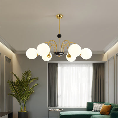 Halion Chandelier Rod Frame and White
