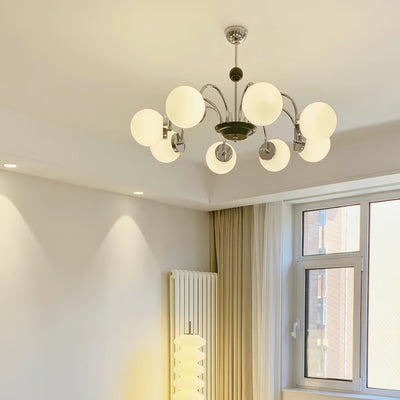 Halion Chandelier Rod Frame and White