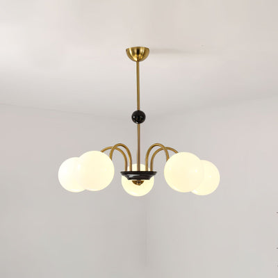 Halion Chandelier Rod Frame and White