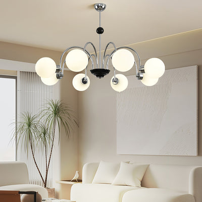 Halion Chandelier Rod Frame and White