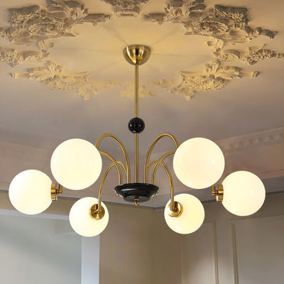 Halion Chandelier Rod Frame and White