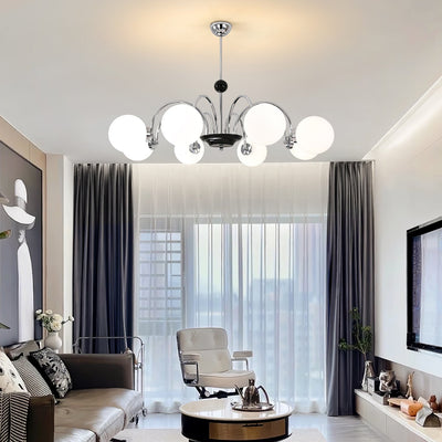 Halion Chandelier Rod Frame and White