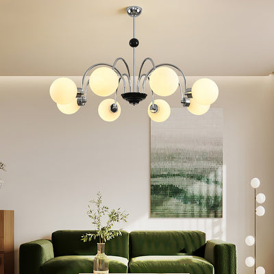 Halion Chandelier Rod Frame and White
