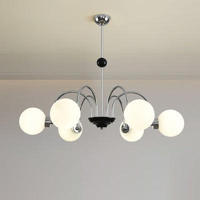 Halion Chandelier Rod Frame and White