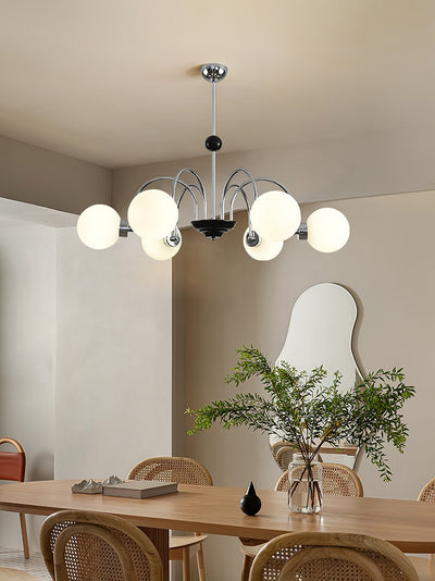 Halion Chandelier Rod Frame and White