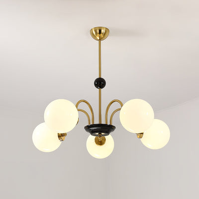 Halion Chandelier Rod Frame and White