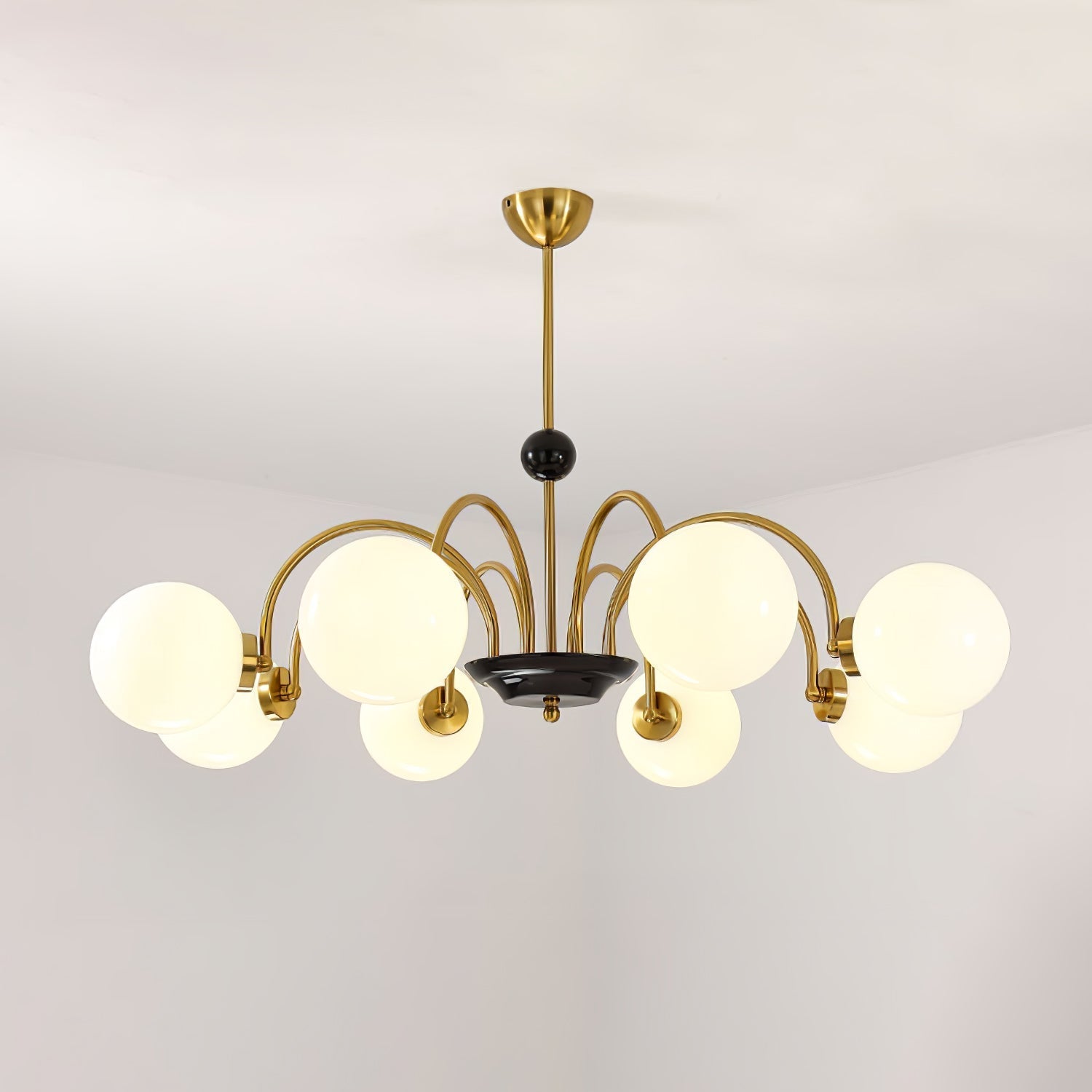 Halion Chandelier Rod Frame and White