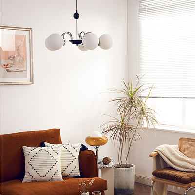 Halion Chandelier Rod Frame and White