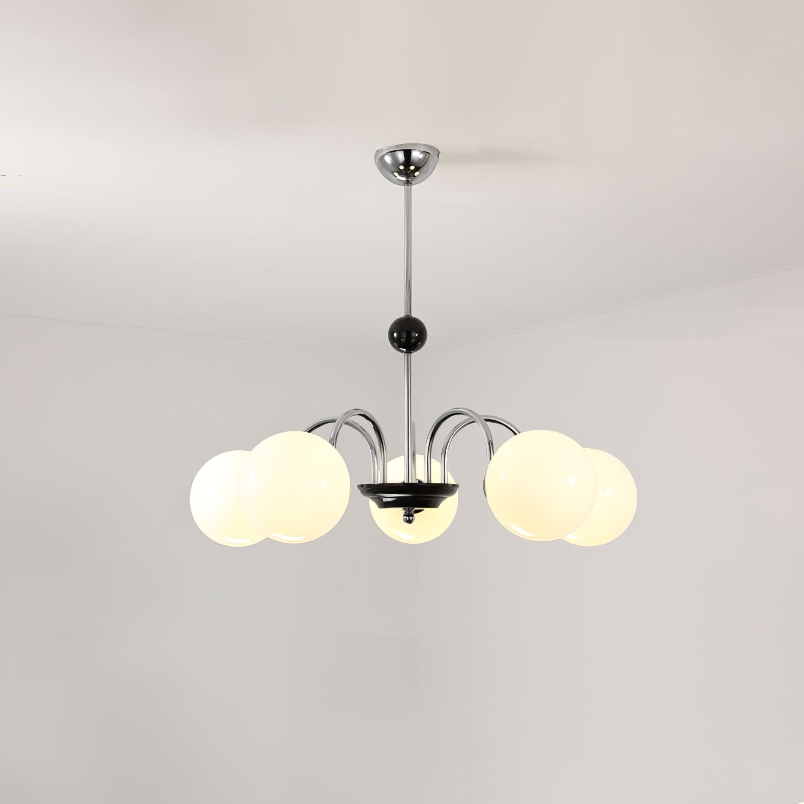 Halion Chandelier Rod Frame and White