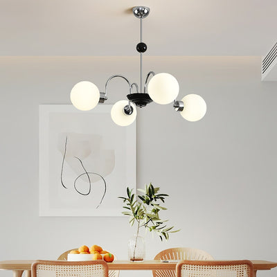 Halion Chandelier Rod Frame and White