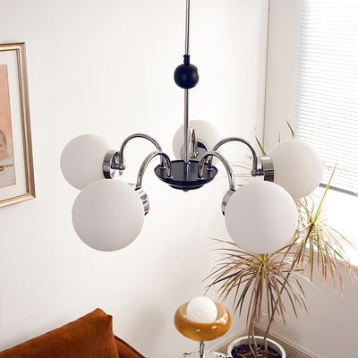 Halion Chandelier Rod Frame and White