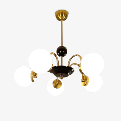 Halion Chandelier Rod Frame and White